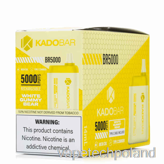 Vape Pod [5-pak] Kado Bar Br5000 Jednorazowego Użytku